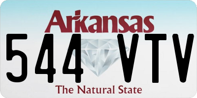 AR license plate 544VTV