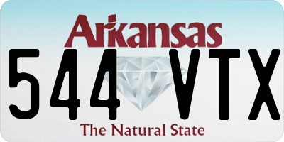 AR license plate 544VTX