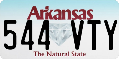 AR license plate 544VTY