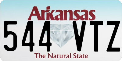 AR license plate 544VTZ