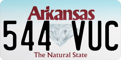 AR license plate 544VUC