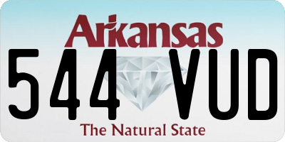 AR license plate 544VUD