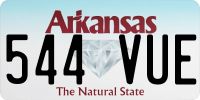 AR license plate 544VUE