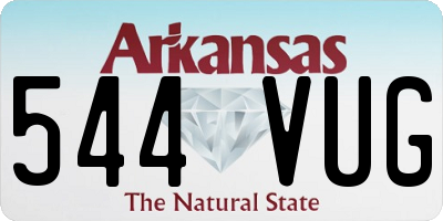 AR license plate 544VUG