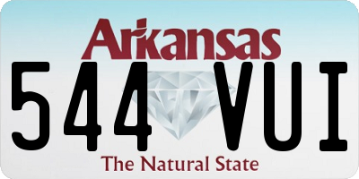 AR license plate 544VUI