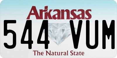 AR license plate 544VUM