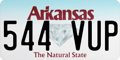 AR license plate 544VUP