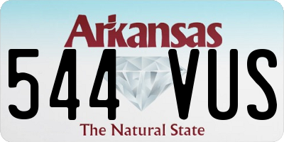 AR license plate 544VUS