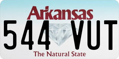 AR license plate 544VUT