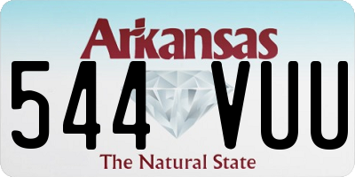 AR license plate 544VUU