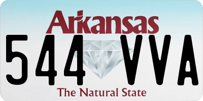 AR license plate 544VVA