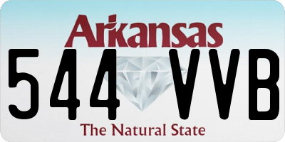 AR license plate 544VVB