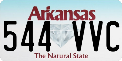 AR license plate 544VVC