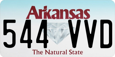 AR license plate 544VVD