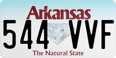 AR license plate 544VVF
