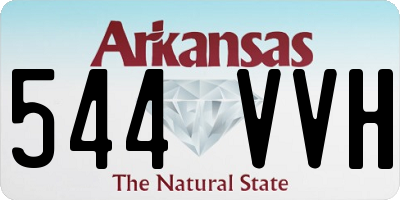 AR license plate 544VVH