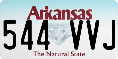 AR license plate 544VVJ