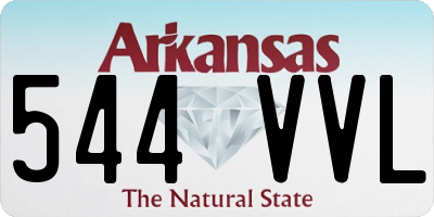 AR license plate 544VVL