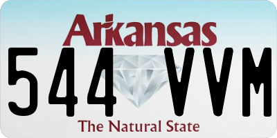 AR license plate 544VVM
