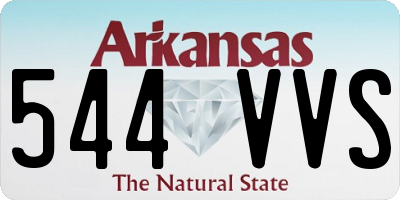 AR license plate 544VVS