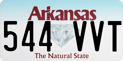 AR license plate 544VVT