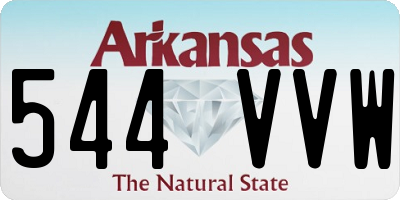AR license plate 544VVW