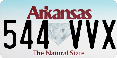 AR license plate 544VVX
