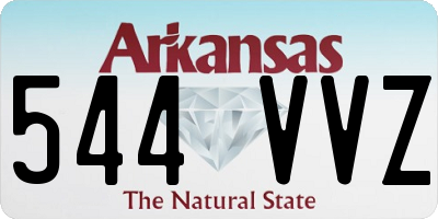 AR license plate 544VVZ