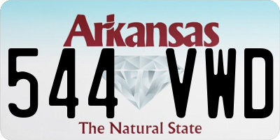AR license plate 544VWD