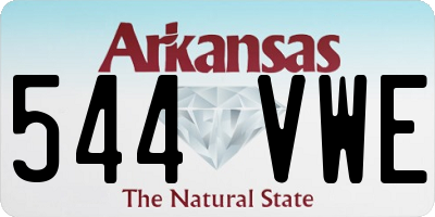 AR license plate 544VWE