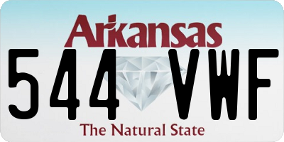 AR license plate 544VWF