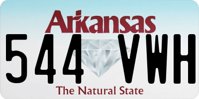 AR license plate 544VWH