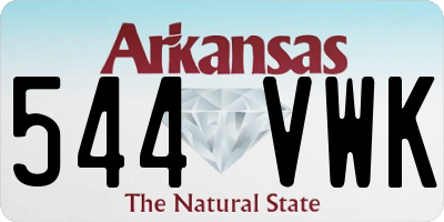 AR license plate 544VWK