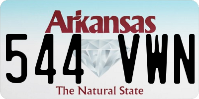 AR license plate 544VWN
