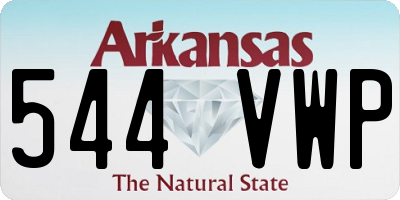 AR license plate 544VWP