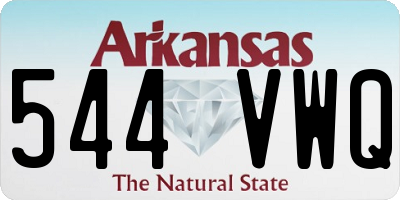 AR license plate 544VWQ