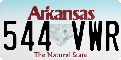 AR license plate 544VWR