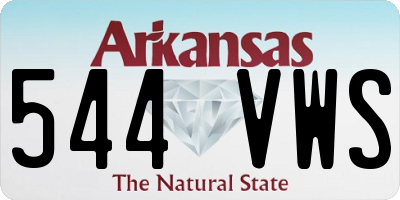 AR license plate 544VWS