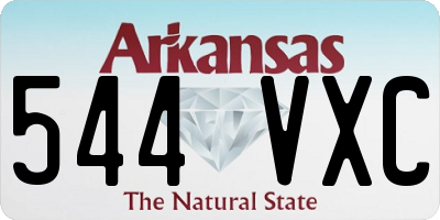 AR license plate 544VXC