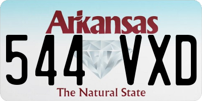 AR license plate 544VXD