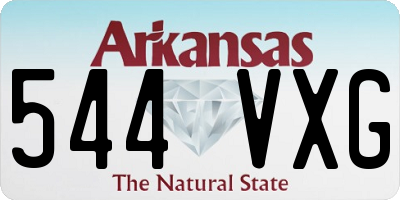 AR license plate 544VXG