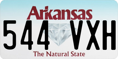 AR license plate 544VXH