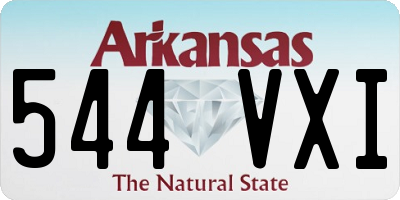 AR license plate 544VXI