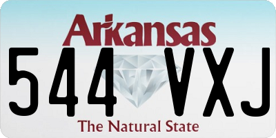 AR license plate 544VXJ