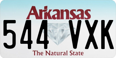 AR license plate 544VXK