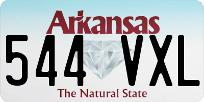 AR license plate 544VXL