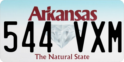 AR license plate 544VXM