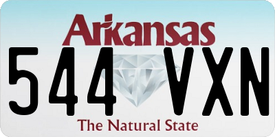 AR license plate 544VXN