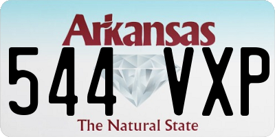 AR license plate 544VXP