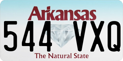 AR license plate 544VXQ